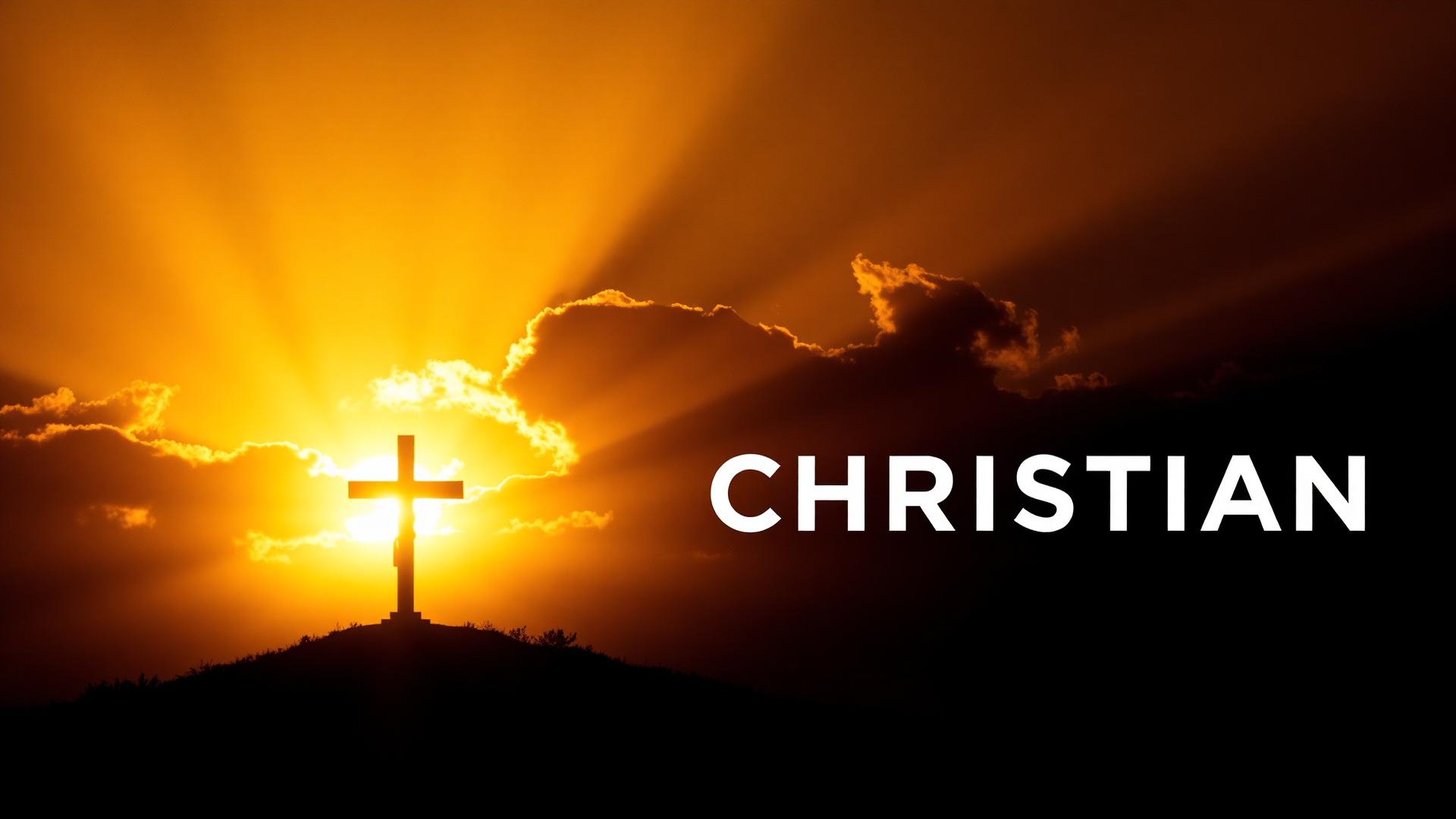 Atmadarshan TV — cinematic sunrise cross
